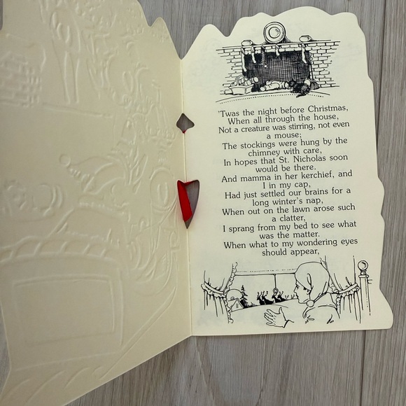 Vintage The Night before Christmas vintage booklet/card - Picture 2 of 5